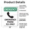 Signmission Safety Culture Sign, 18 in Width, Plastic, Rectangle OS-2PACK-EM-P-1824-V-10461 - alternate 3